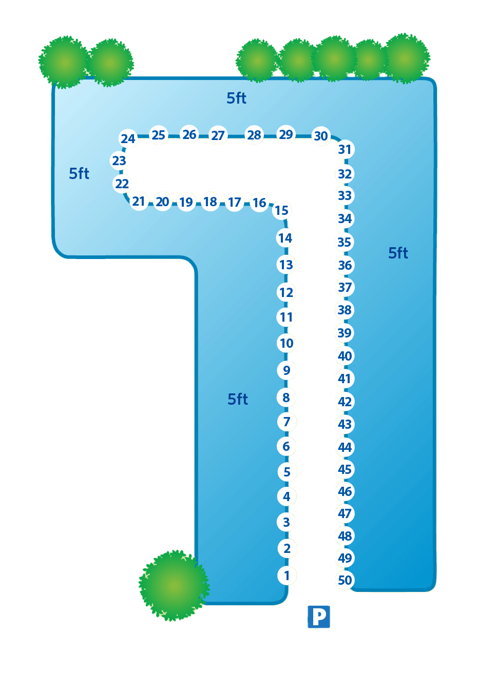 Map of Butts lake