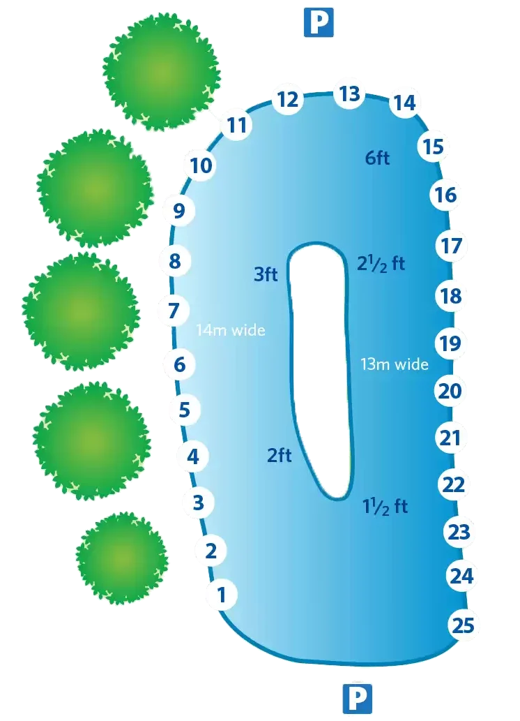 Map of Lanta lake