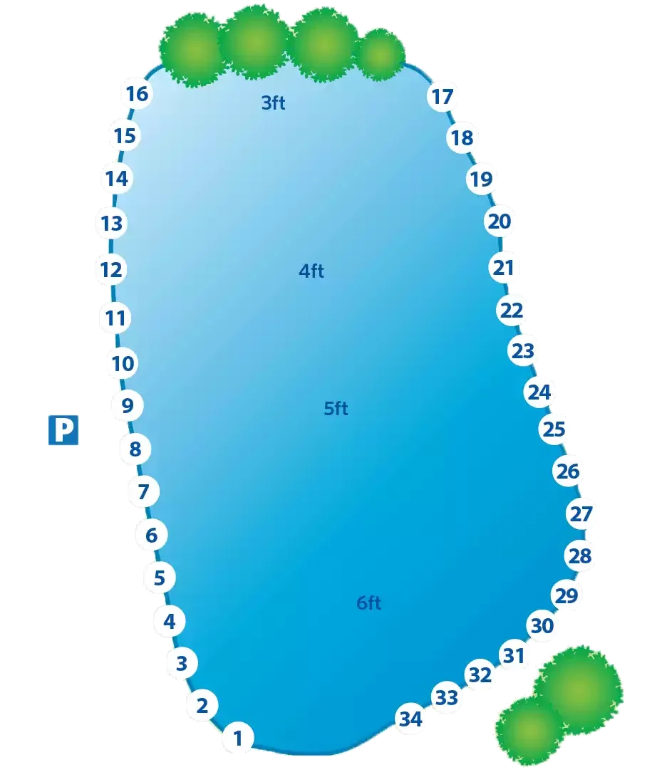 Map of Stable lake